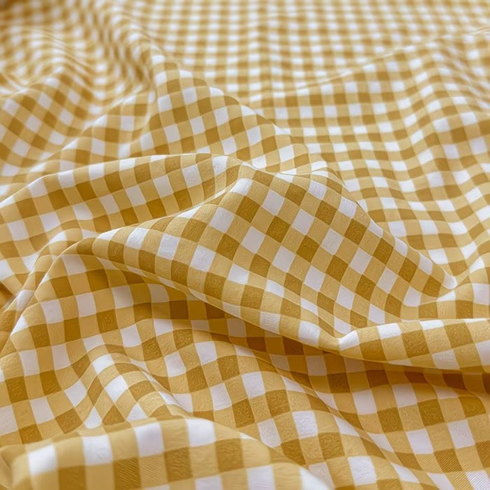 Gingham Checked Bedspread