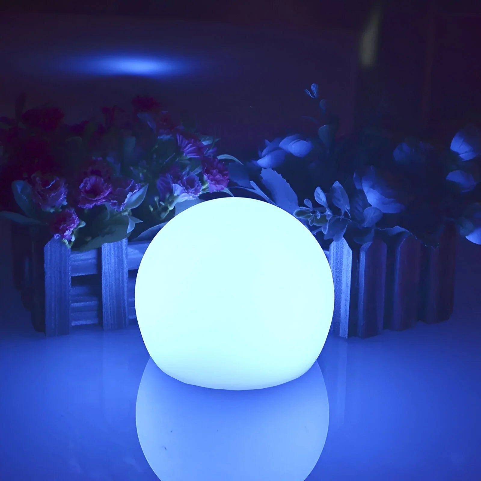 LED Garden Globe Light with Rechargeable Battery