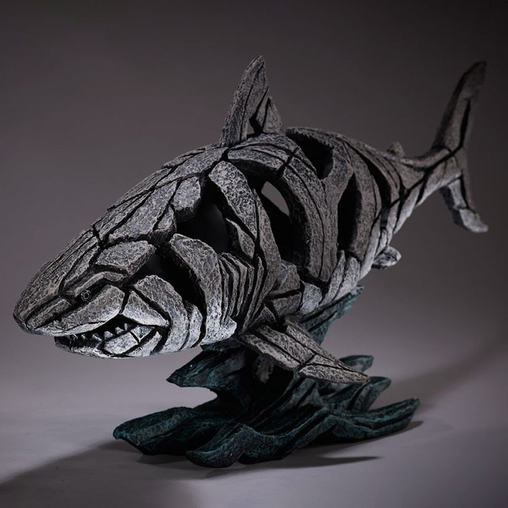 Resin Animal Sculpture with Textured Finish