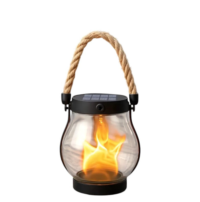 Solar Lantern with USB Rechargeable Battery & Rope Handle