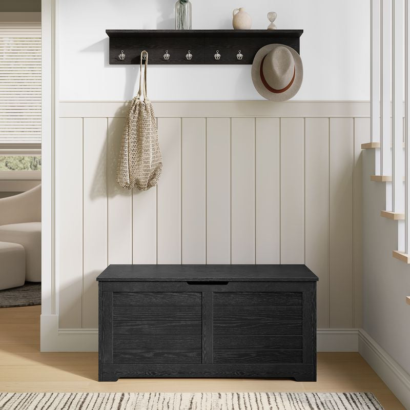Storage Chest with Hinged Lid and Side Handles