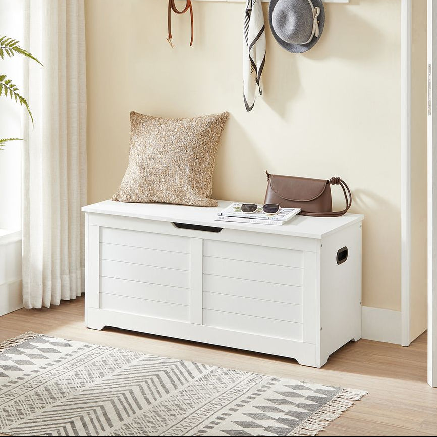 Storage Chest with Hinged Lid and Side Handles
