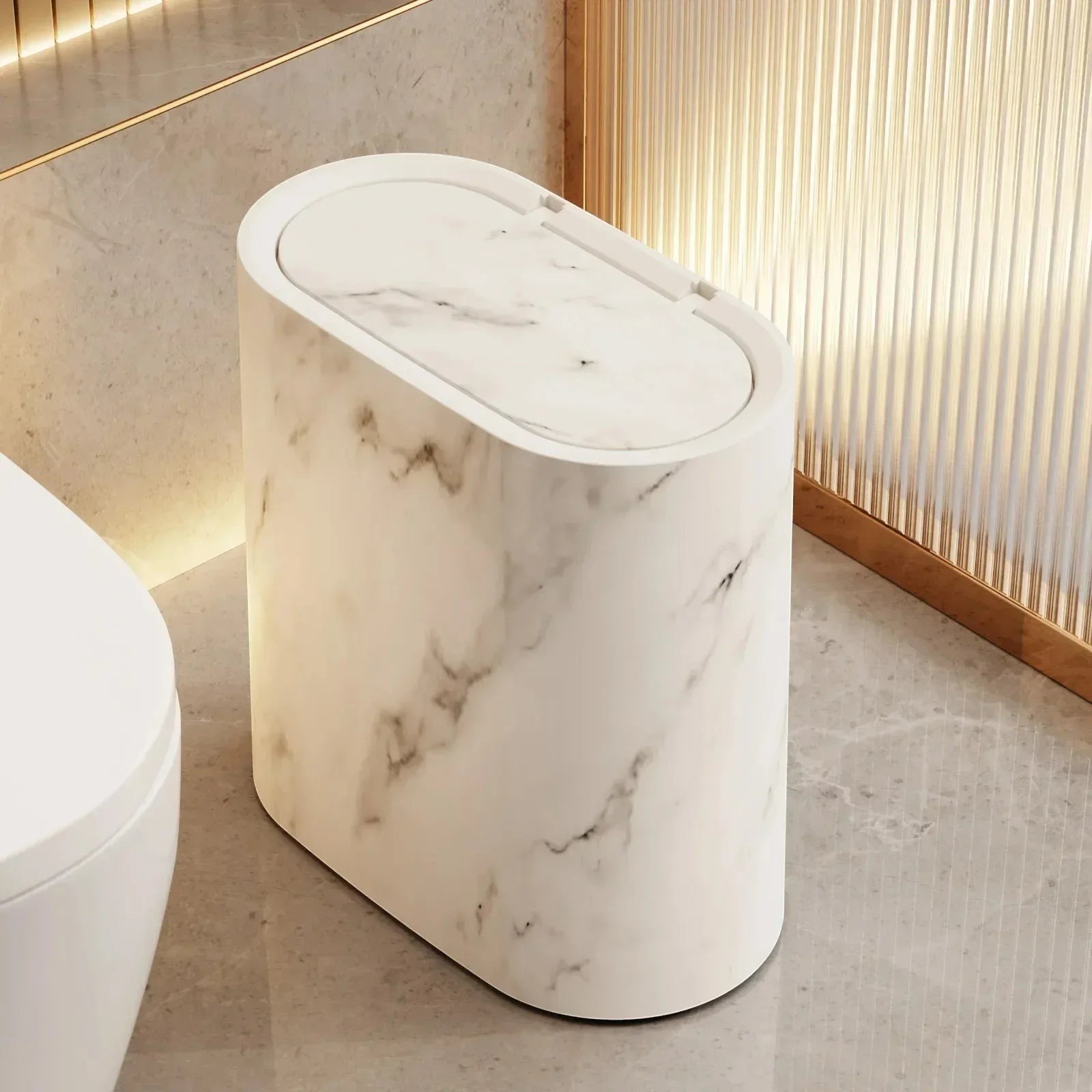 Trash Can with Push Lid