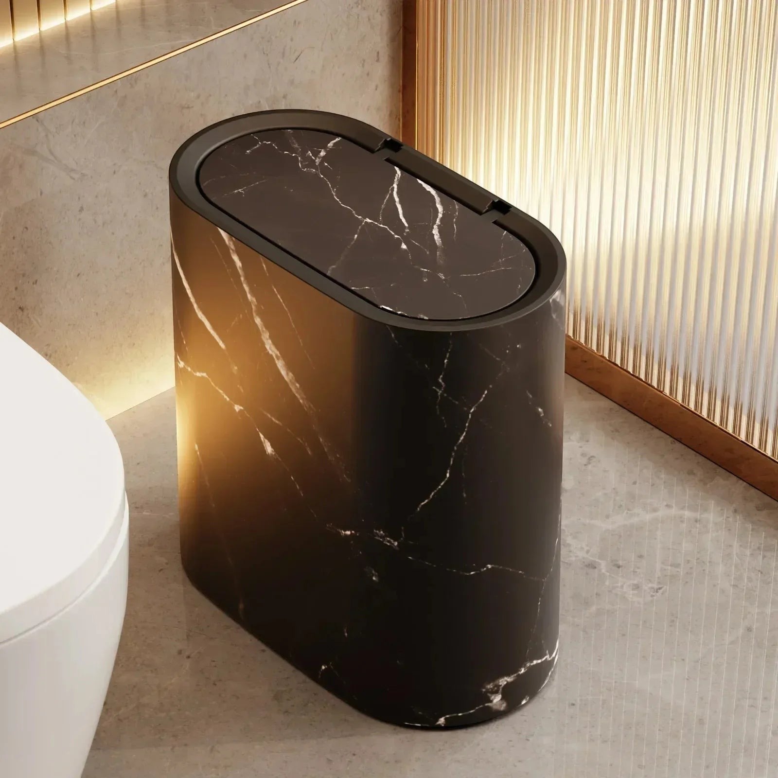 Trash Can with Push Lid