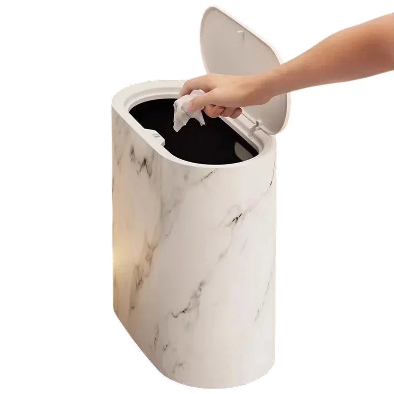 Trash Can with Push Lid