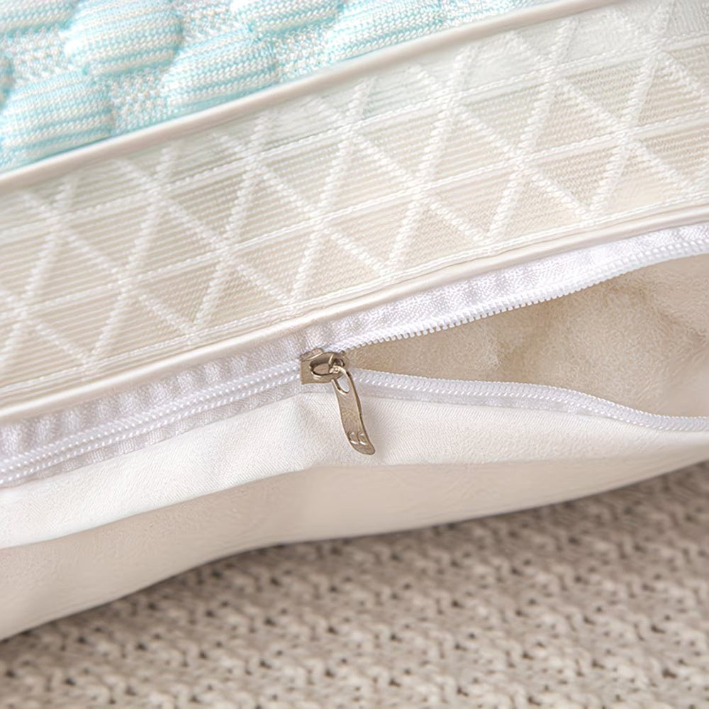 Two-Tone Honeycomb Cushion Set with Zipper