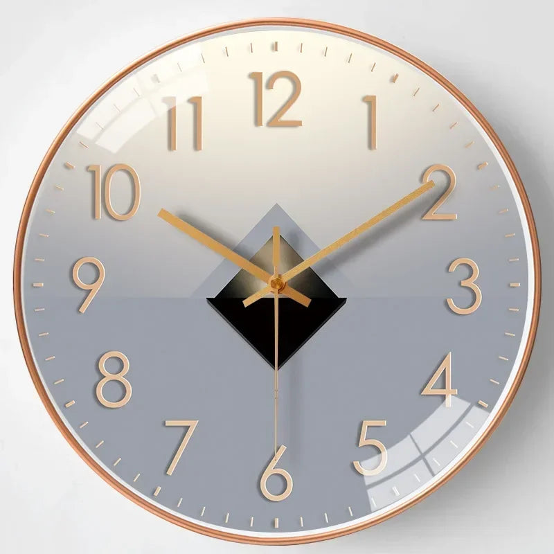 Wall Clock with Quartz Movement and Round Frame