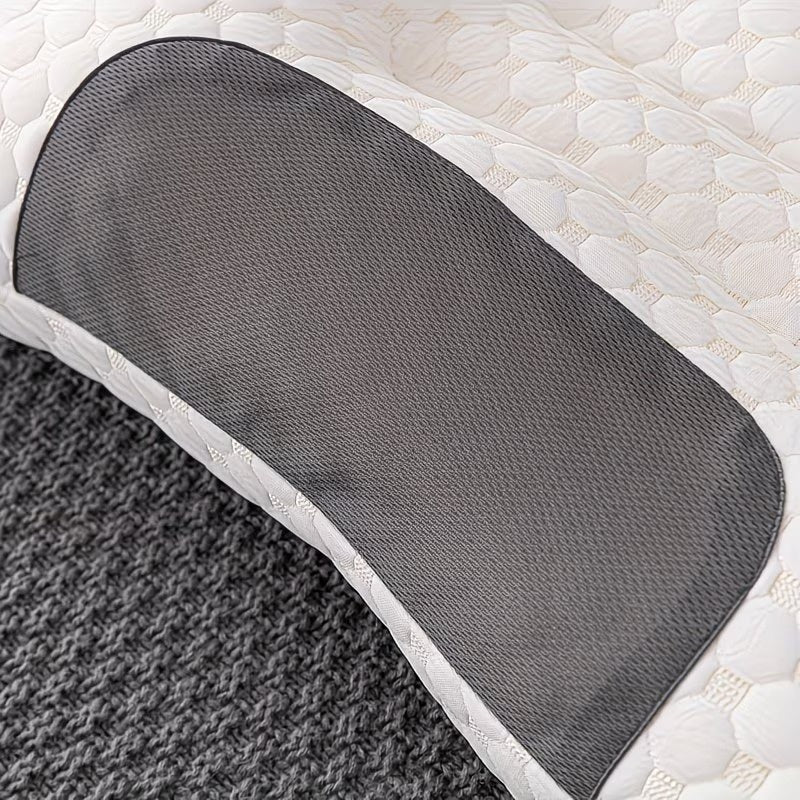 Curved Cushion with Honeycomb Texture