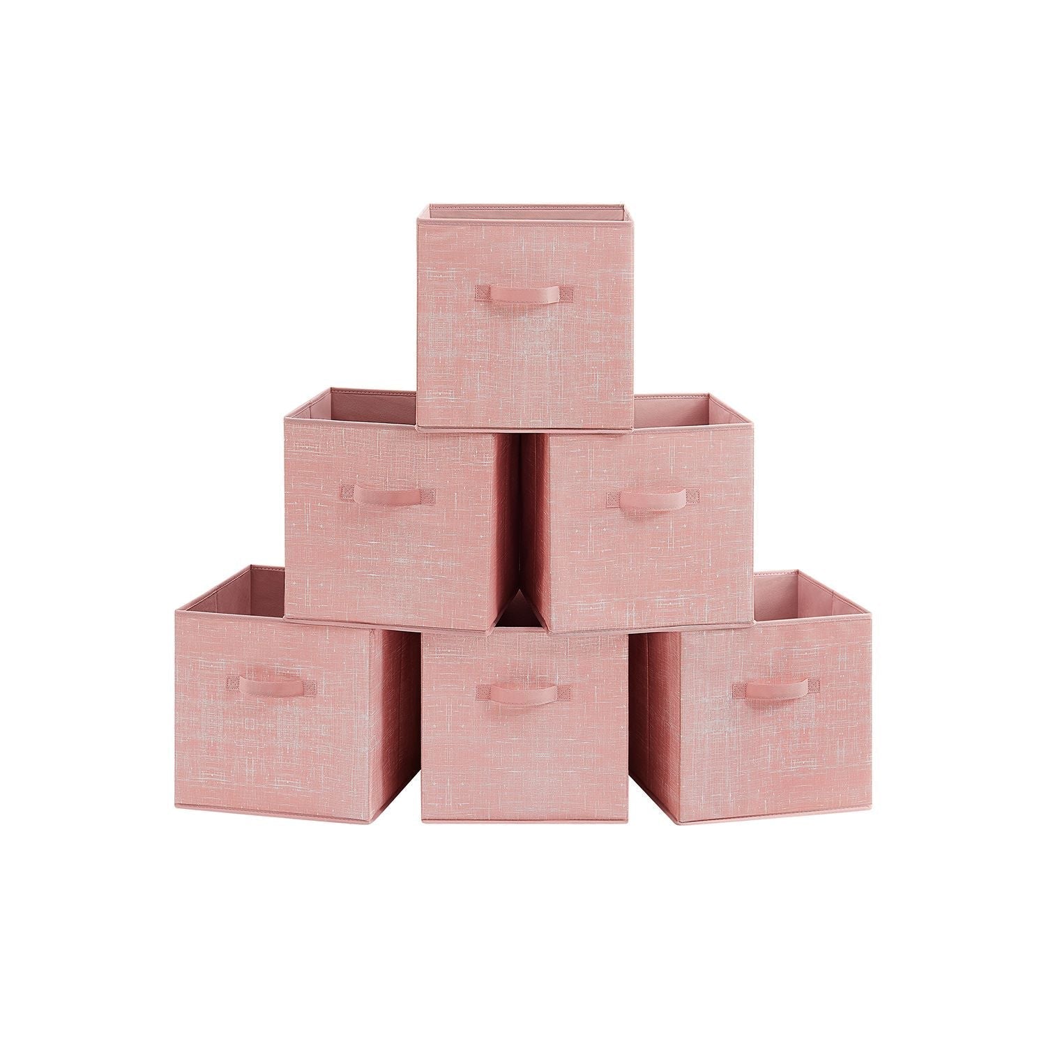 Fabric Storage Cubes with Double Handles Set of 6