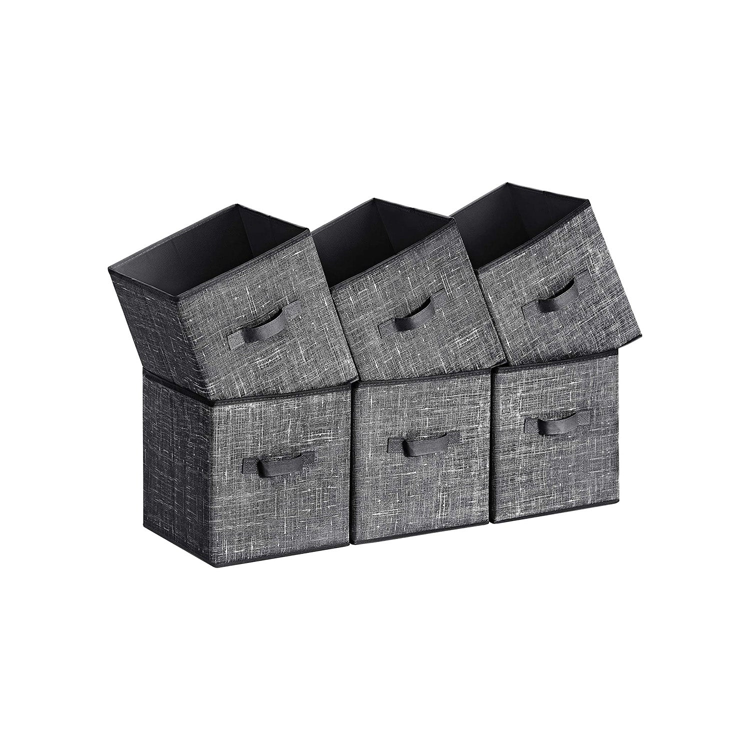 Fabric Storage Cubes with Double Handles Set of 6