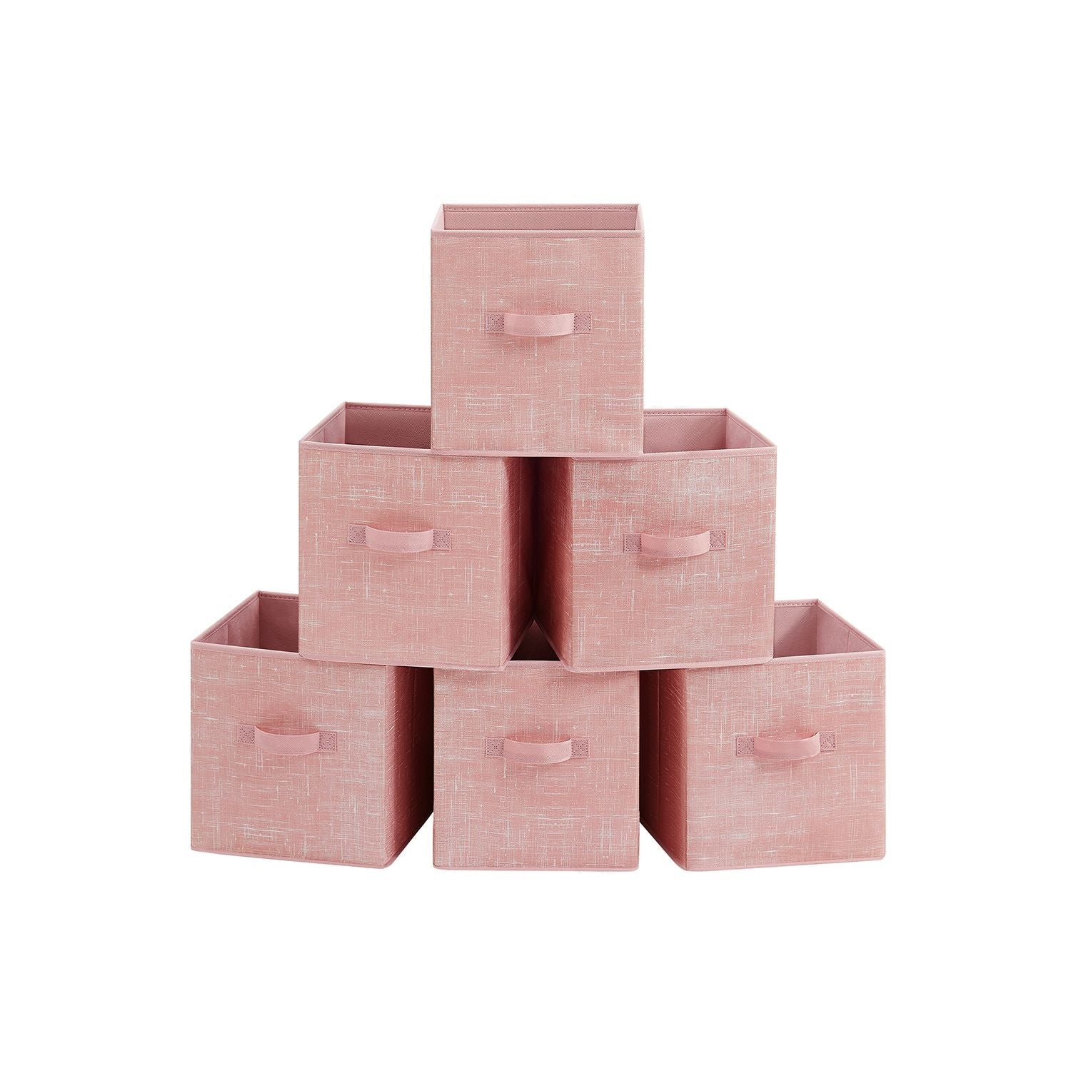 Fabric Storage Cubes with Double Handles Set of 6