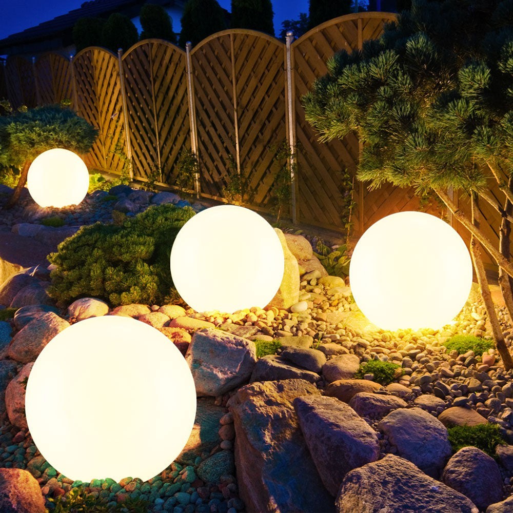 LED Garden Globe Light with Rechargeable Battery
