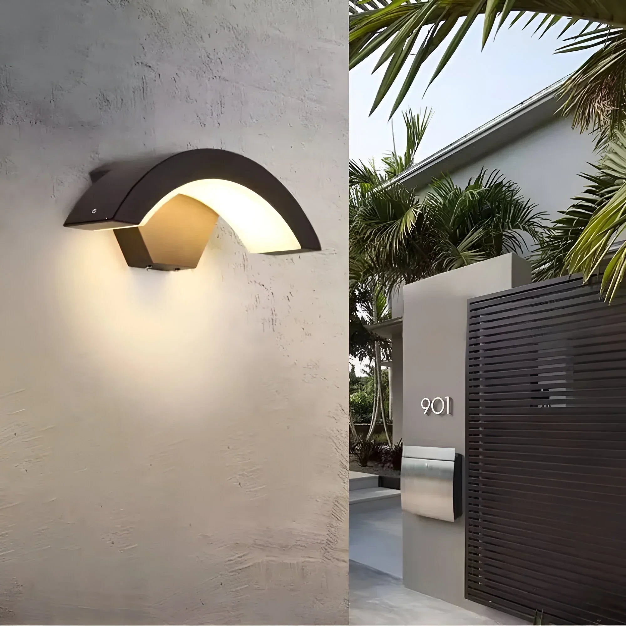 LED Wall Light with Motion Sensor & Acrylic Shade