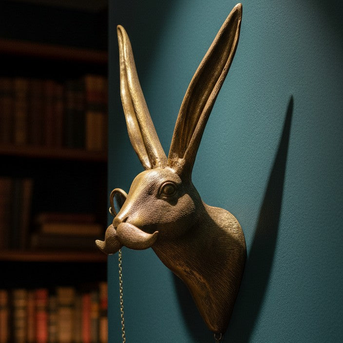 Resin Animal Head Wall Sculpture