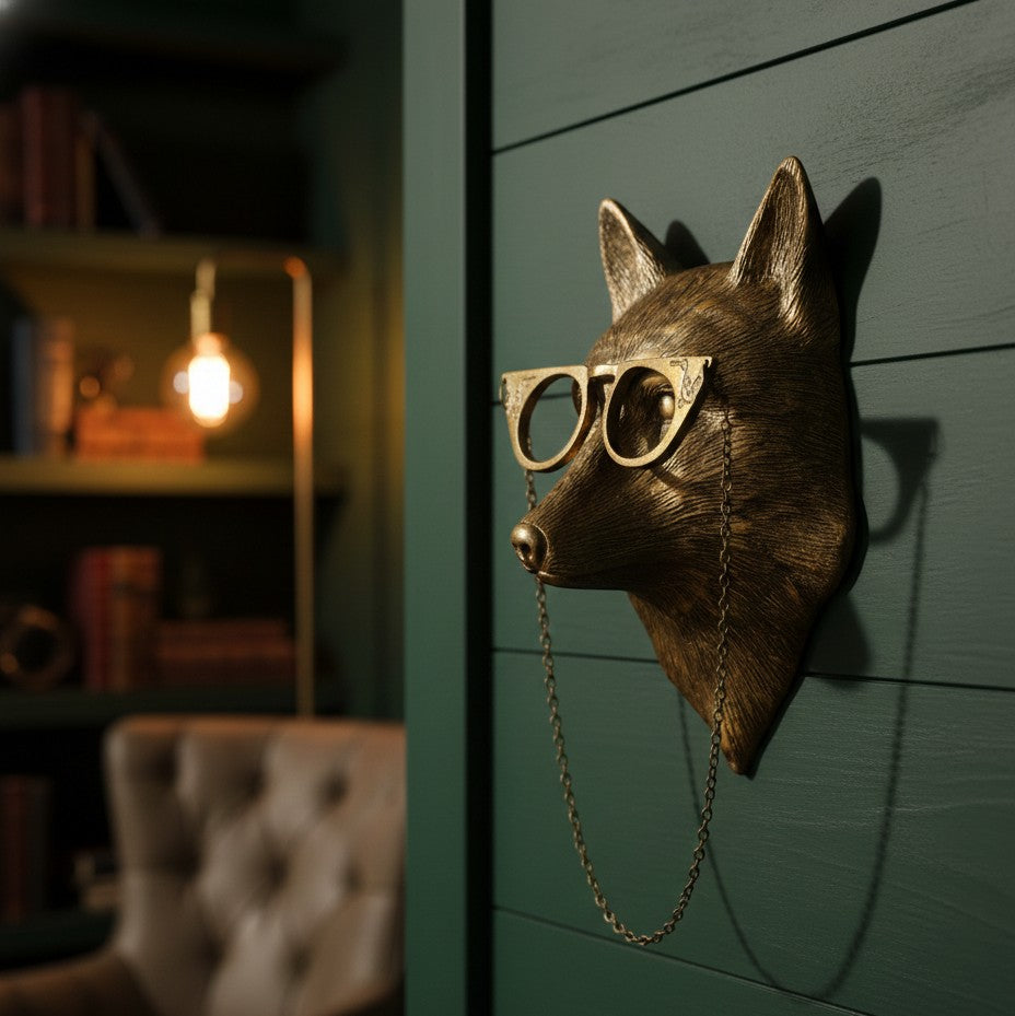 Resin Animal Head Wall Sculpture