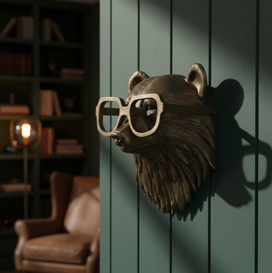 Resin Animal Head Wall Sculpture