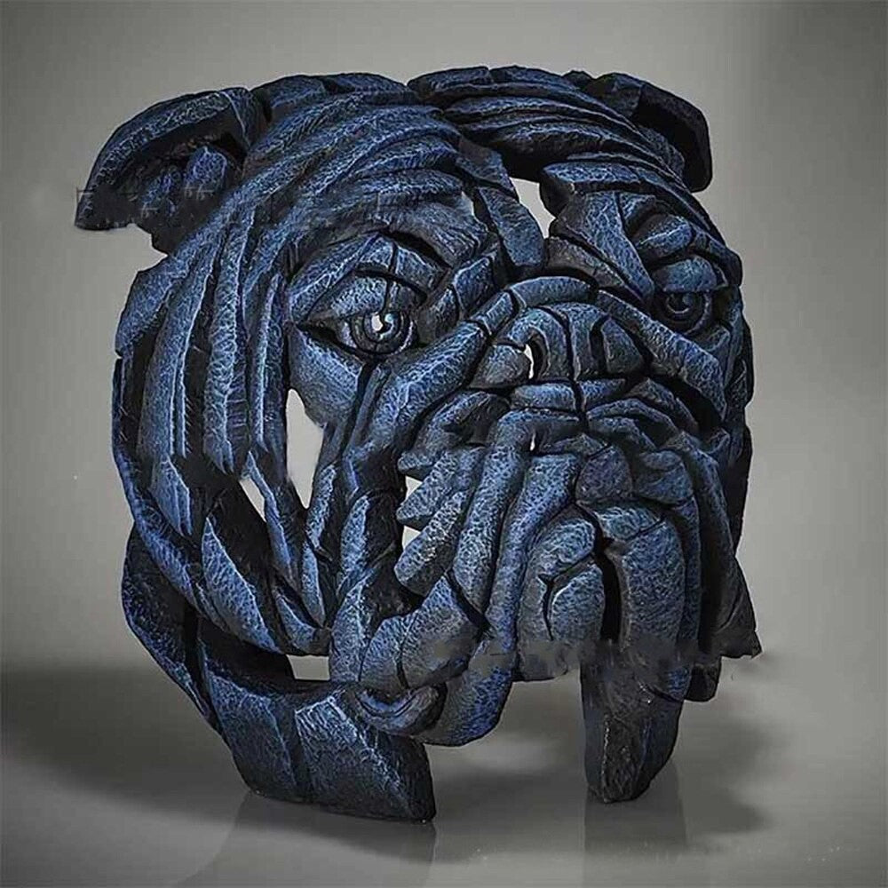 Resin Animal Sculpture with Textured Finish
