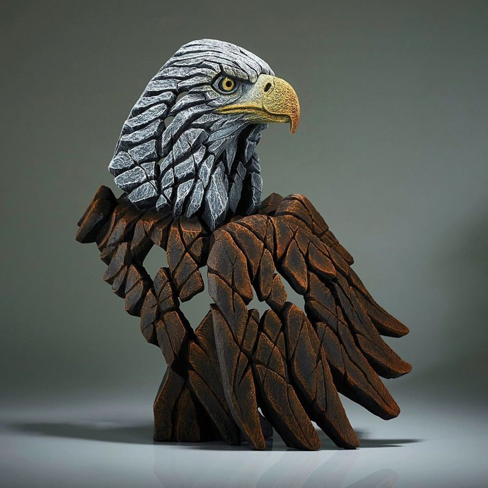 Resin Animal Sculpture with Textured Finish