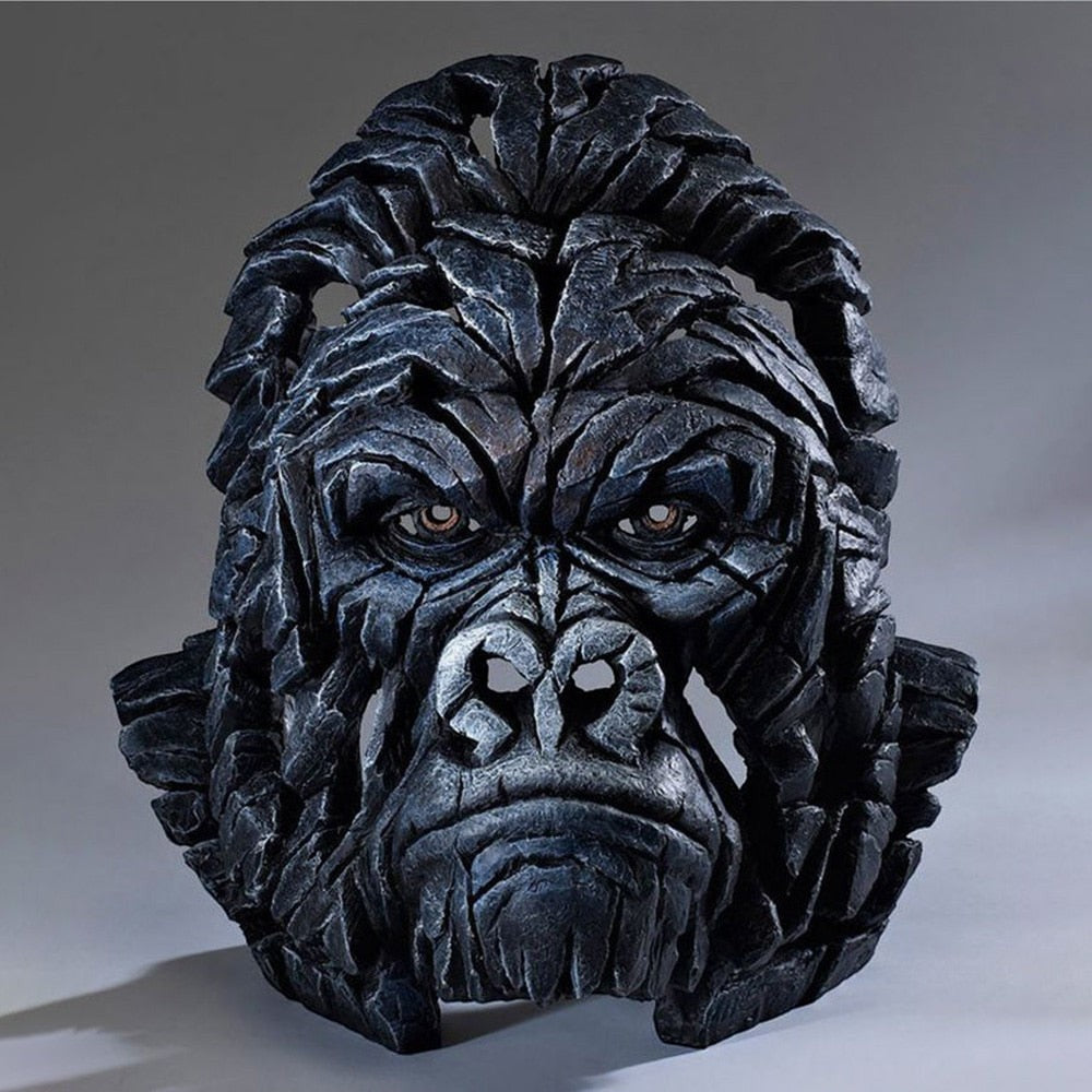 Resin Animal Sculpture with Textured Finish