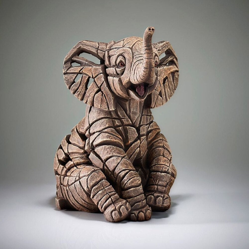 Resin Animal Sculpture with Textured Finish