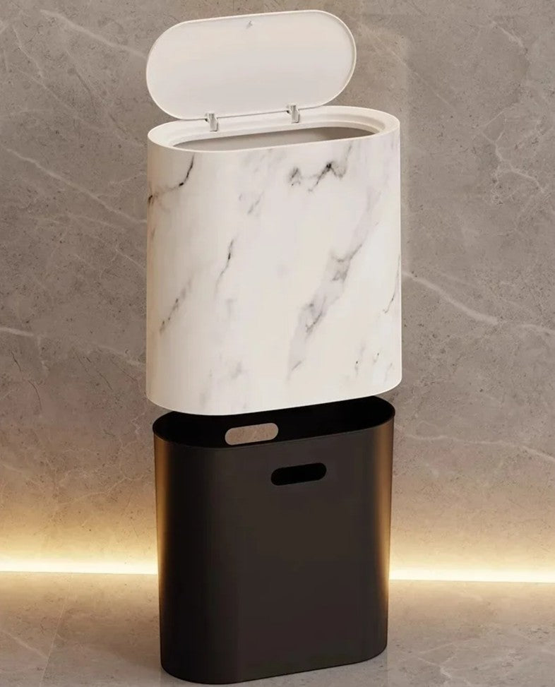 Trash Can with Push Lid