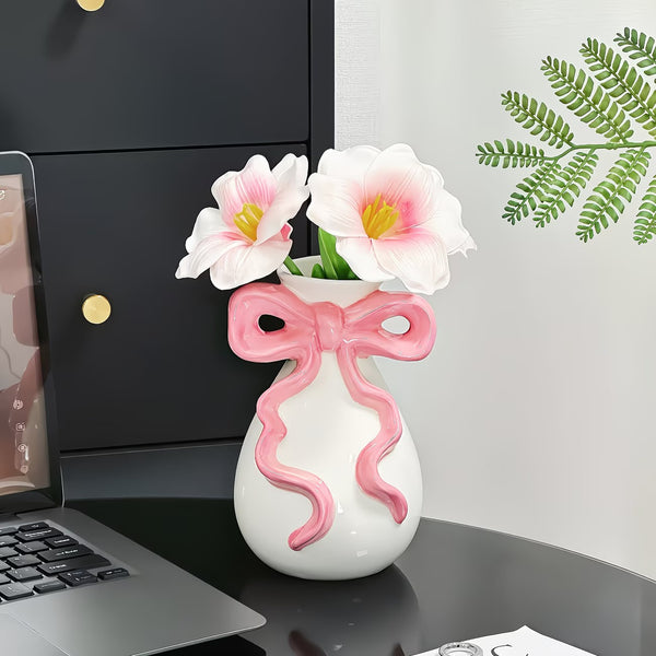 Vase with a Sculpted Bow
